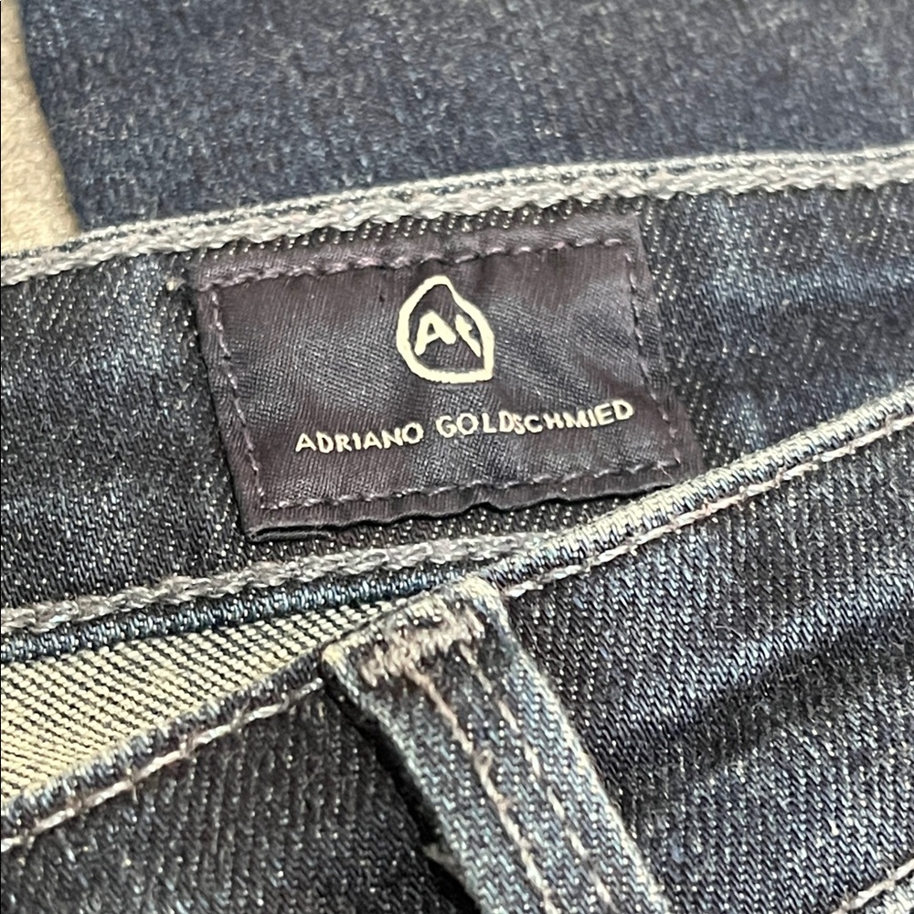 Adriano Goldschmied Dark Blue Jeans Women's The Jodi Crop - Picture 7 of 9